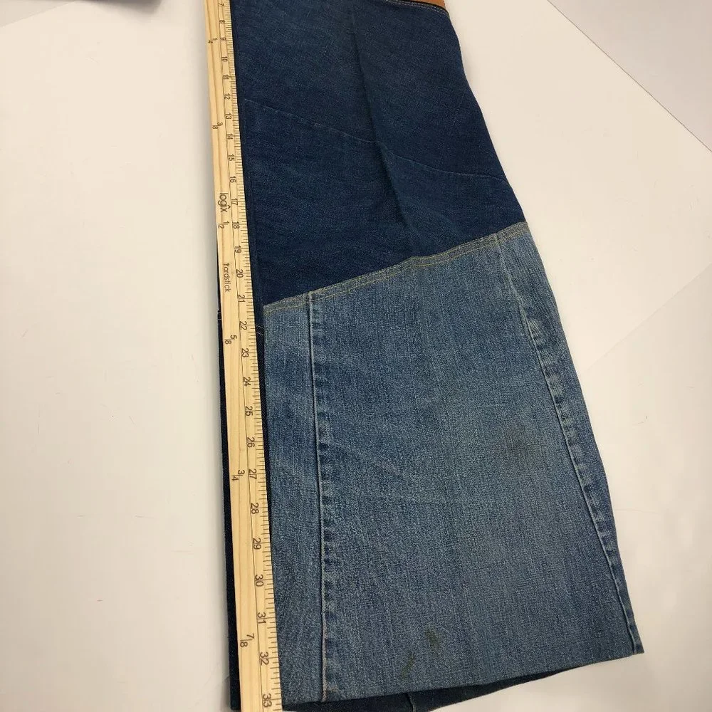 Antonio Giuseppe Vintage 1976 One-of-A-Kind Denim & Leather Suit Hippie Rare